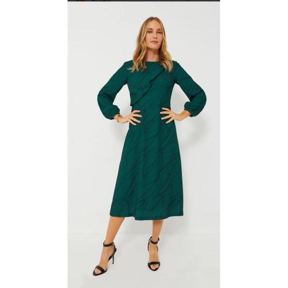 TUCKERNUCK Pine Twombly Draped Macie Dress NWT Small S Sold Out - Picture 1 of 7